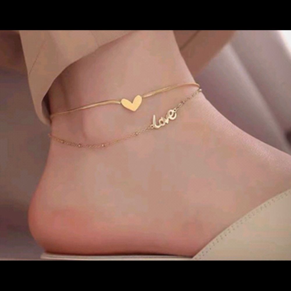 Anklet Double layer Stainless Steel